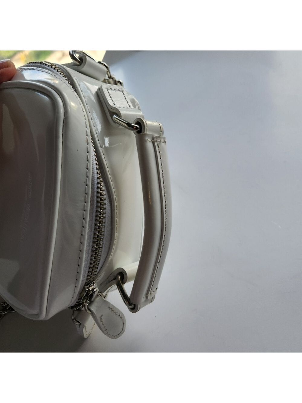Junya Watanabe white patent leather bag BNWOT - Picture 8 of 14